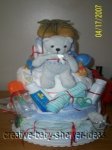 sneaker and bears diaper cake