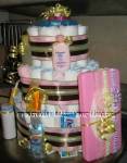 mom mom stripes diaper baby cake