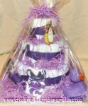 lavender kansas state diaper cake