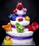 red bug diaper cake