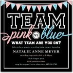 gender reveal baby shower invitation