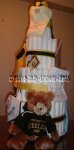 pittsburgh steelers baby shower diaper cake