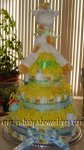 yellow giraffe nappy cake