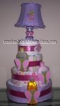 butterfly lamp diaper cake