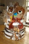 safari jungle animals nappy cake