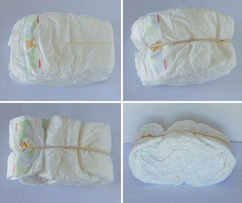 how to make a diaper baby carriage