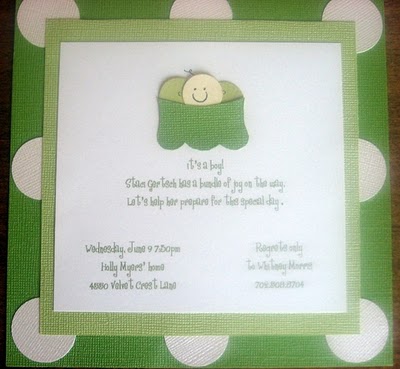 Cute Baby Shower Invitation Ideas on Pea In A Pod Baby Shower Invitation