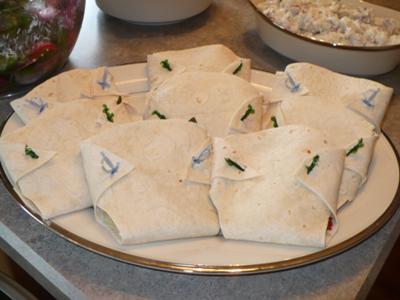 Diaper Tortilla Sandwich Wraps