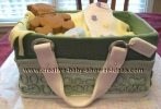 realistic looking green coach diaper bag cake