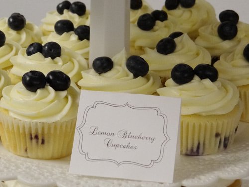 lemon blueberry baby shower cupcakes