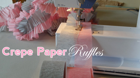 DIY Tutorial: How to make Ruffled Crepe Paper Streamers!