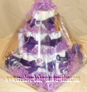 pruple kansas state diaper cake