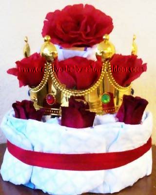 Crown store diaper cake