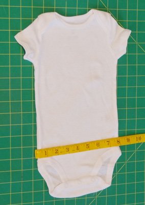 measure onesie for ruffles