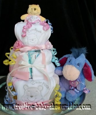 Winnie The Pooh Diaper Cake