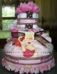 boutique girl winnie the pooh diaper cake