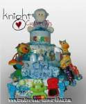 chick magnet monkey diaper cake