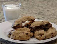 stuffed smore cookies