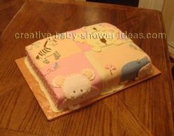 jungle animals quilt blocks cake