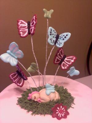 Baby Garden Shower Cake