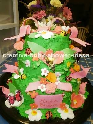 Green Baby Bug Cake