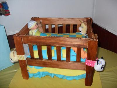 crib baby shower cake