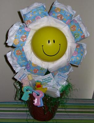 Sunshine Diaper Centerpiece