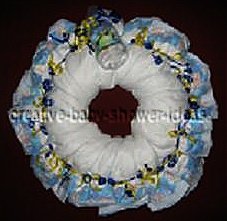 blue boy diaper wreath