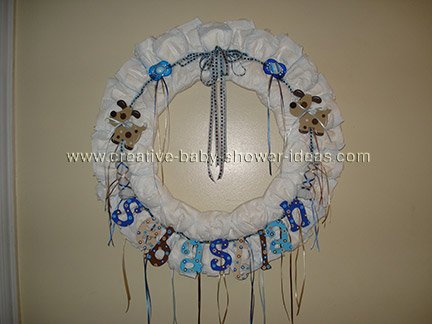 dog diaper wreath