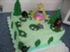 Camping Baby Shower Cake