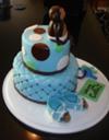 Monkey Baby Shower Cake