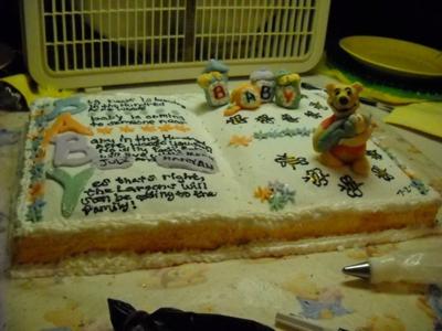 Winnie The Pooh Baby Shower Cake